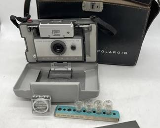 Vintage Polaroid Camera and case