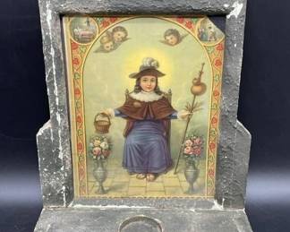 Antique nino de atocha folk art
