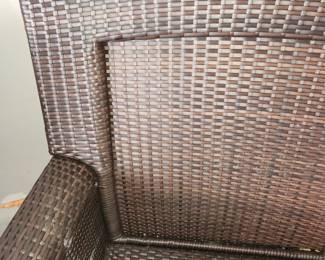 Outdoor furniture w covers. The cushions are trashed but furniture is great.