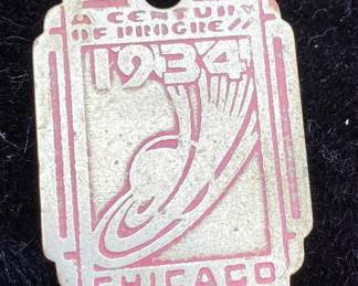 1934 Chicago World's Fair Keychain 