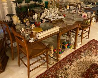 Double Drop Leaf Table with Boling Chairs 