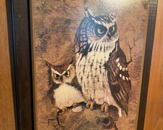 Vintage Owl Print