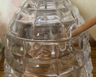 Gorham Crystal Honey Pot