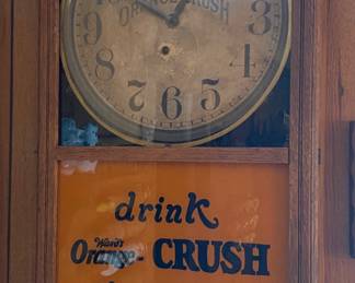 Early Orange Crush Advertising Wall Clock