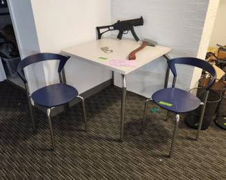 4 of these tables and 14 chairs