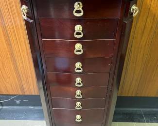 71 Mahogany Jewelry Armoiremin