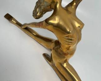 71 Vintage Brass Reclining Nude Figurinemin