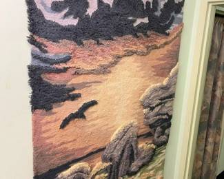 71 Vintage Surf At Sunset Wall Hanging Rugmin