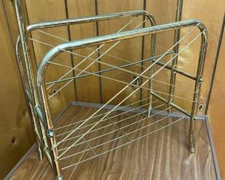 71 Vintage Metal Record Magazine Rack min