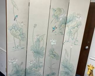 71 Vintage 4Panel Lotus Screenmin