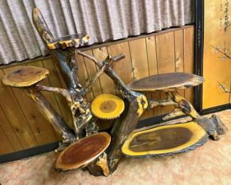 71 Vintage Burlwood XL 6Tier Shelvingmin