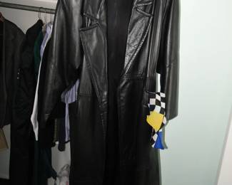 Leather coat