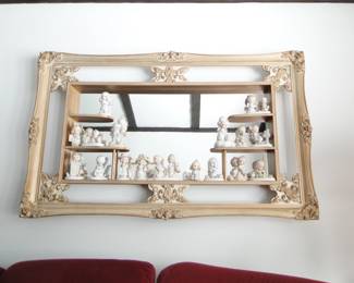 Mirrored shelf with more Precious Moments