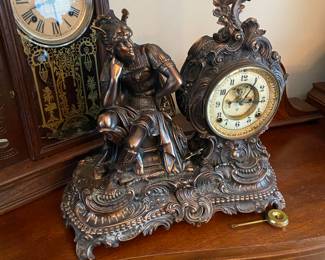 Ansonia metal mantle clock