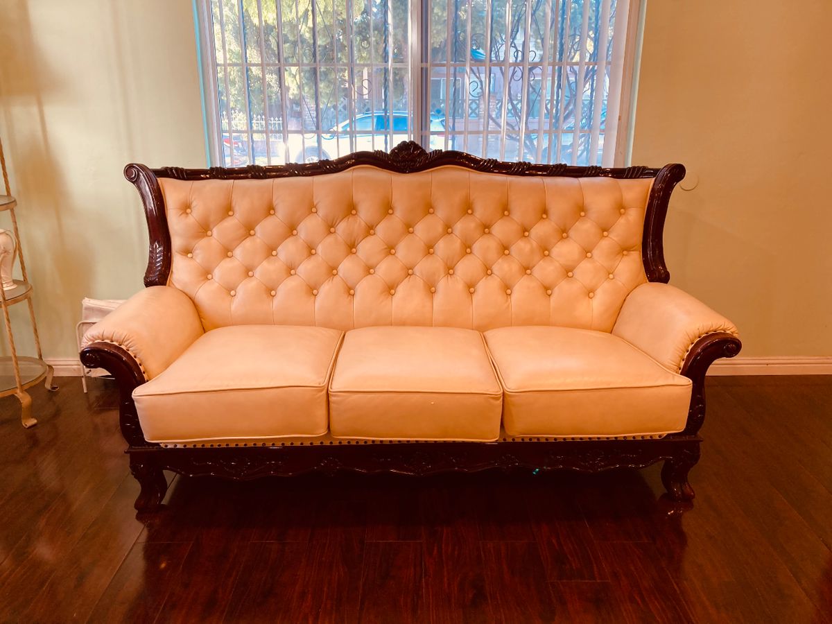 “Victorian Style” Tufted Lester Sofas, Home... starts on 1/10/2024