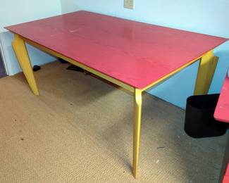 Modern Styled Wood Work Table, 30" x 66" x 38"