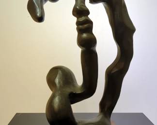 Klara Sever Sculpture Titled "Portrait Of A Woman", 22" Tall, Produced By Austin Sculptures, Made In Mexico