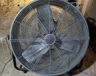Utilitech Rolling Industrial Fan, Model HVD26, 29" H x 30" Diameter