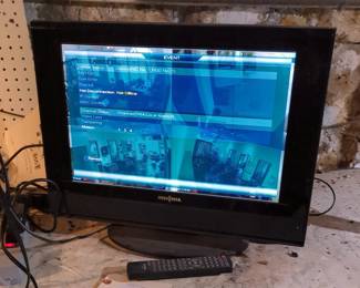 Lorex Security System Including 1080P HD IR PC Bullet Cameras, Model LBV2521-C, Qty 4, Insignia Monitor, Model NS-LTDVD19, With Remote, Lorex LHV-210400 With Mouse, And Sony DVR, Model CDP-CE375, With Remote, All Units Power On