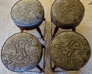 Wonderful small stools - $25 each - they swivel! ONLY 2 available.  18.5" tall x 13.5" seat.