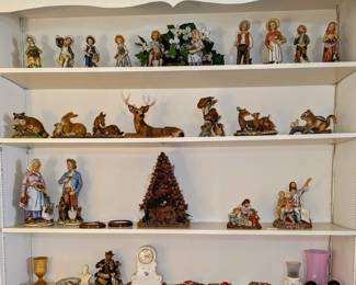 Homeco / Home Interiors decorative items - Very interesting woodland creatures as well as figurines.