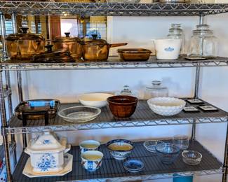 Great vintage pieces - more were placed on shelves after picture was taken :)