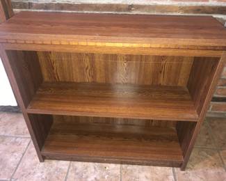 NICE VERY HEAVY WALNUT BOOKCASE