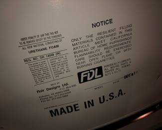 SIGNED MANUFACTURED COMPANY NAME  OF MID-CENTURY CIRCA 1971 SIGNED CHROME PADDED CHAIRS - EXCELLENT CONDITION. 