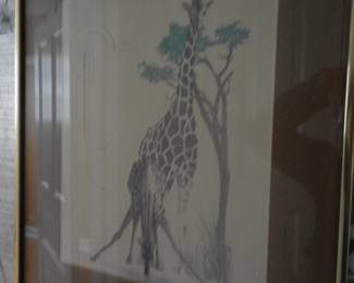 Print of Giraffe