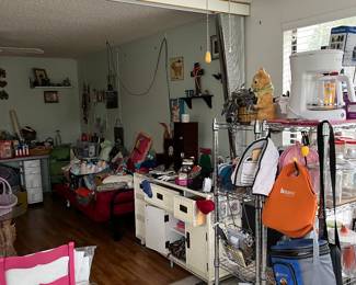 Chrome racks are also for sale besides all the great furniture