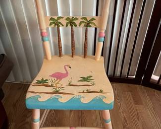 Painted accent chair 
