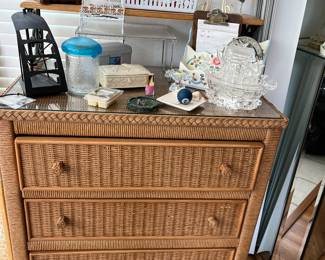 Henry Link Lexington wicker dresser