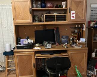 Desk, computer, Nook, Printer