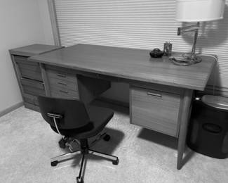 SOLD………..Vintage Danish Teak Desk, does show some slight wear on the top.  Desk measurements:         60 1/2” W x 29 1/2”D x 29” H