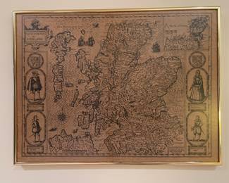 $200.00……….The Kingdome of Scotland Map 