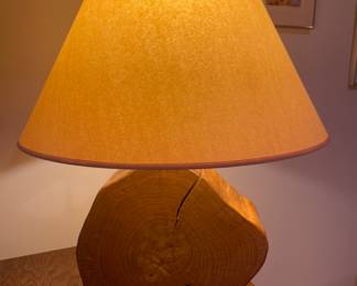 $200.00…………..Artisan Wood Lamp