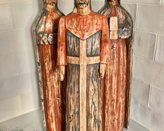 $40 - New in Box Southern Living At Home Set of 3 SANTOS WISEMEN Nativity Christmas Figures 14.5”