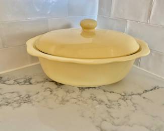 $30 - 1.5 Quart Oval Covered Casserole Hospitality Butter Yellow by GAIL PITTMAN - 6" H by 11" L by 9" D