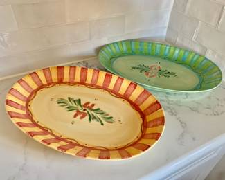 $20 each - Gail Pittman oval serving platters - Back right is SOLD