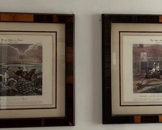 Framed Equestrian prints
