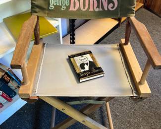 Collectible Directors Chair “Mr George Burns” and book