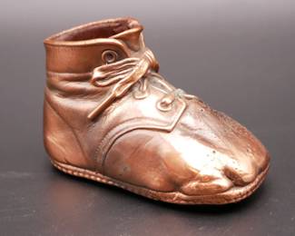 Bronzed Baby Shoe
