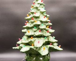 Extra Large Light-Up Ceramic Christmas Tree
