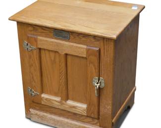 Antique White-Clad Ice Chest
