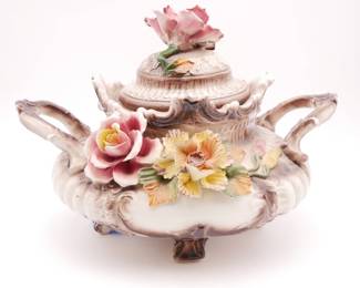Capodimonte Extra Large Porcelain Tureen Centerpiece
