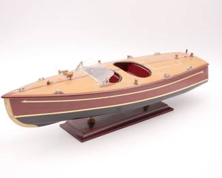 Large Model Boat on Stand
