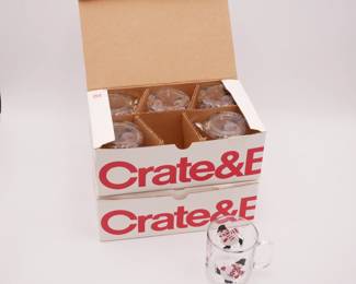 Luminarc Glass Snowmen Mugs (Set of 12)
