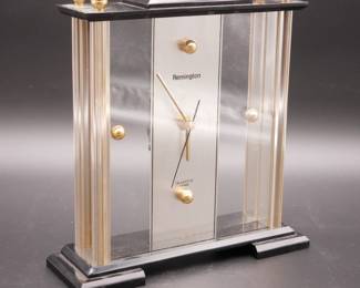 Remington Desk Clock in Slim Clear Case
