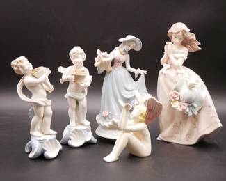 Porcelain Firugines (Total of 5)
