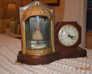 Antique and. Working!!! Dancing Ballerina Clock